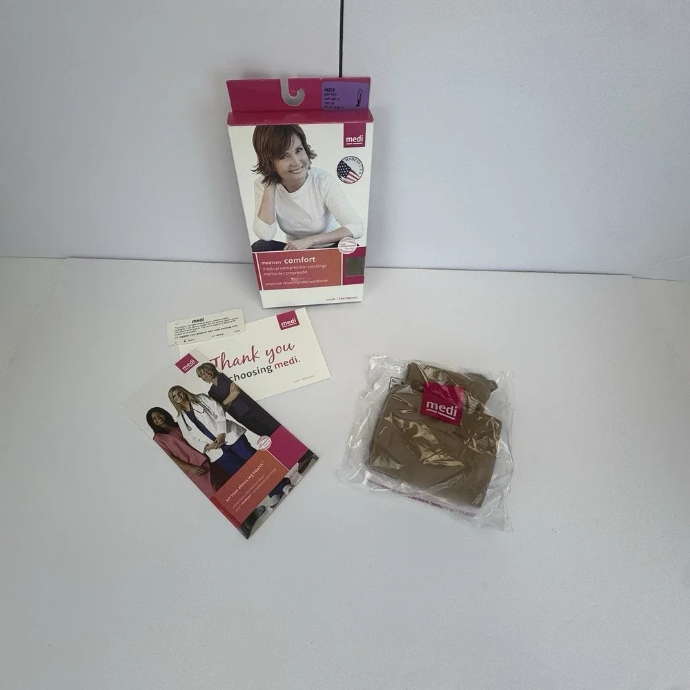mediven Comfort Medical Compression Stockings,  Natural, Calf  30-40 ct, sz‎ III